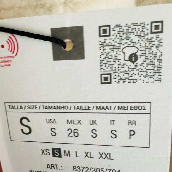 ✨ ZARA Double-Faced Gold Buttons Jacket – Taupe Brown – Size S – NWT - Picture 6 of 11